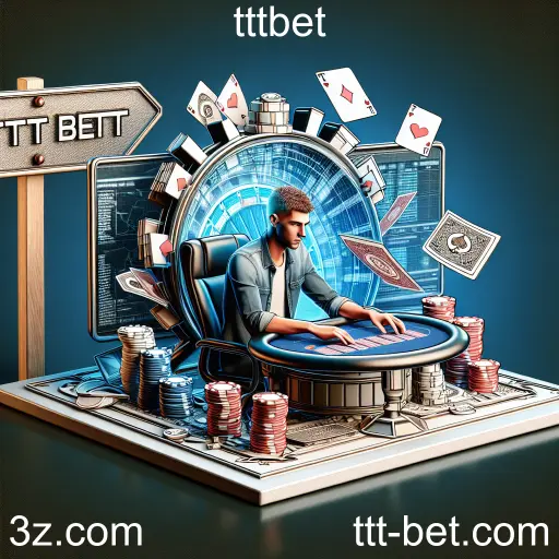 Imagem promocional da tttbet mostrando a plataforma e suas vantagens